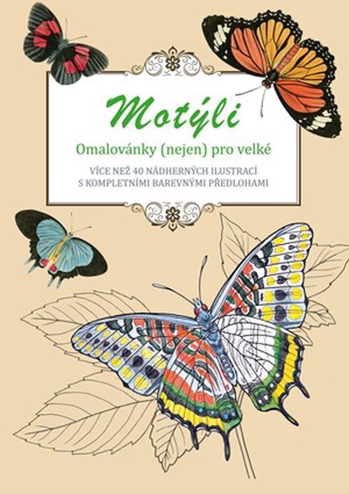 Motýli - omalovánky (nejen) pro velké | Peter Lindmark