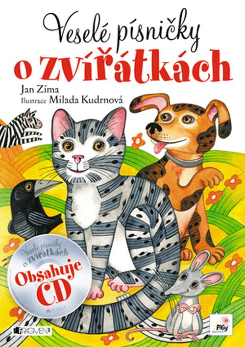 Veselé písničky o zvířátkách + CD | Milada Kudrnová-Papežová, Zíma Jan